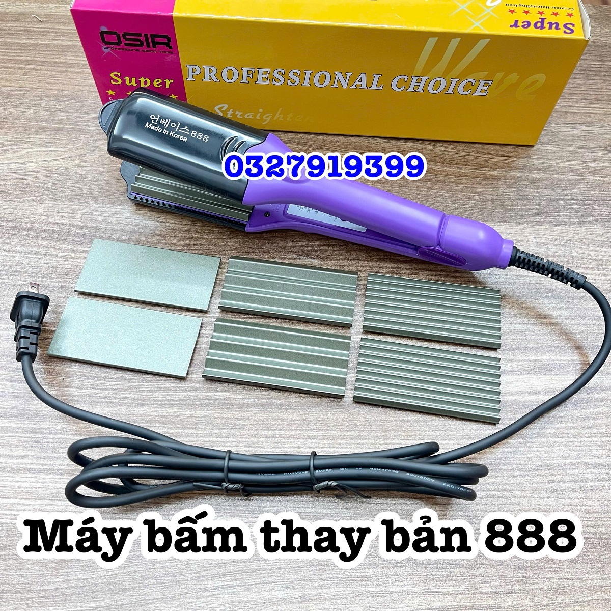 Máy Bấm Tóc Thay Bản Cao Cấp 888 - 3 Trong 1 Duỗi Uốn Bấm Gãy - Chất Liệu Thép Cao Cấp - Kích Thước Nhỏ Gọn - Bảo Hành 3 Tháng