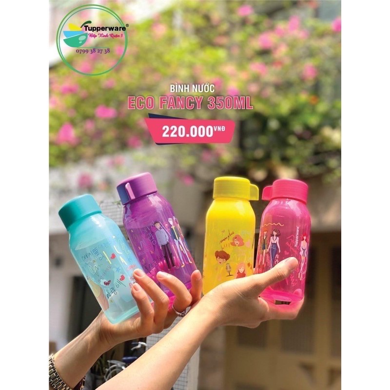bình nước eco fancy 350ml 500ml tupperware
