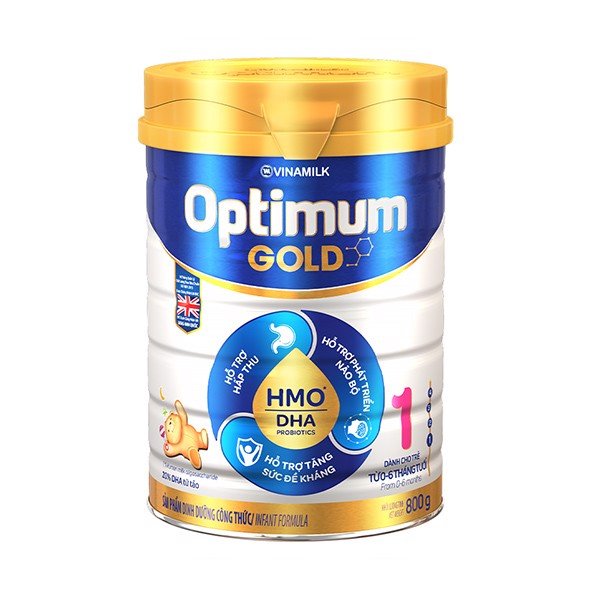 Hộp Sữa Bột Optimum Gold 1 800g (Cho Trẻ Từ 0 - 6 Tháng Tuổi)