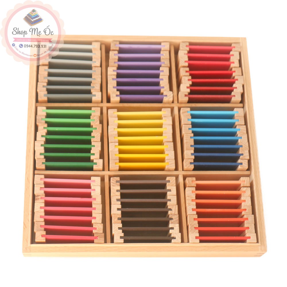 Giáo cụ Montessori - Bảng màu số 3