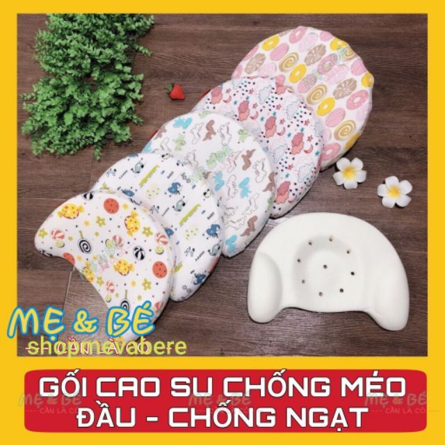Gối cao su non chống méo đầu cho bé sơ sinh chất liệu và thiết kế thông minh đảm bảo an toàn cho trẻ sử dụng có độ bền cao cam kết như hình-G1