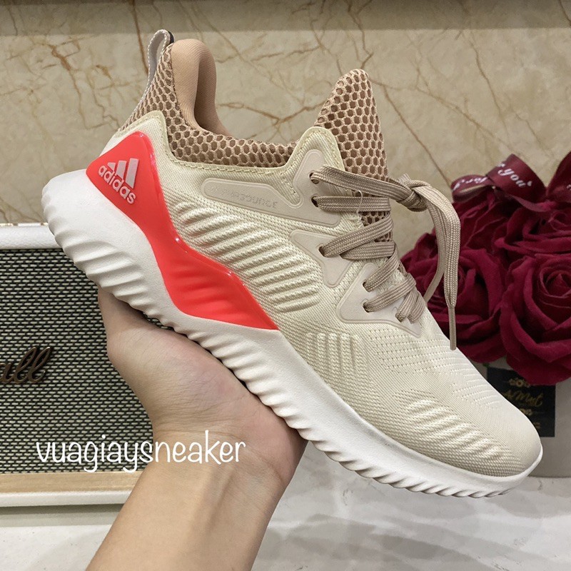 🔥 ẢNH THẬT 🔥 Giày alphabounce kem gót cam