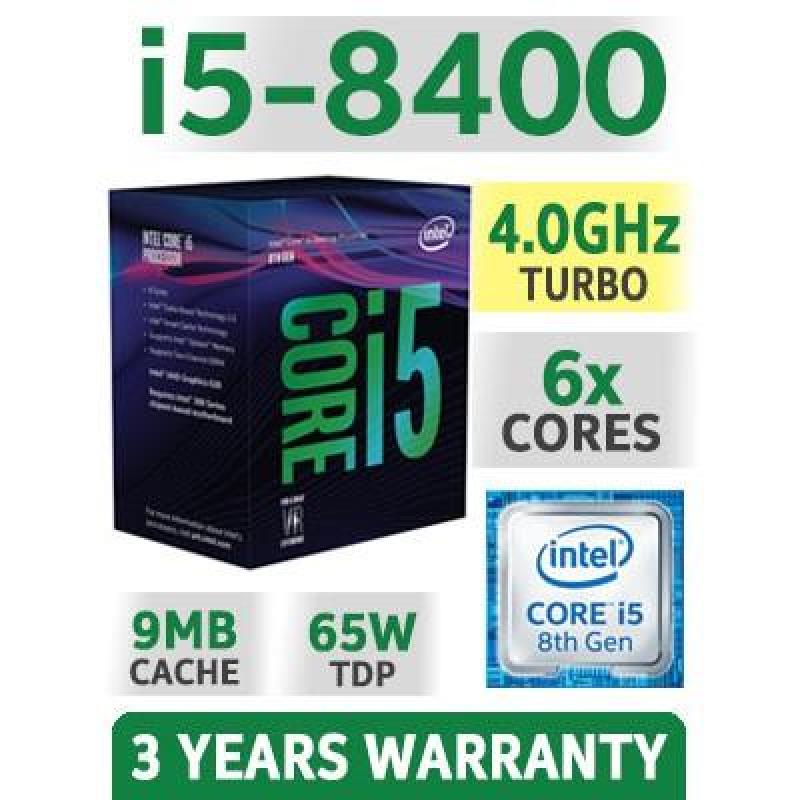 Bảng giá CPU Intel Core I5 8400 Box New 2.8Ghz Turbo Up To 4Ghz / 9MB / 6 Cores, 6 Threads / Socket 1151 V2 (Coffee Lake ) Phong Vũ
