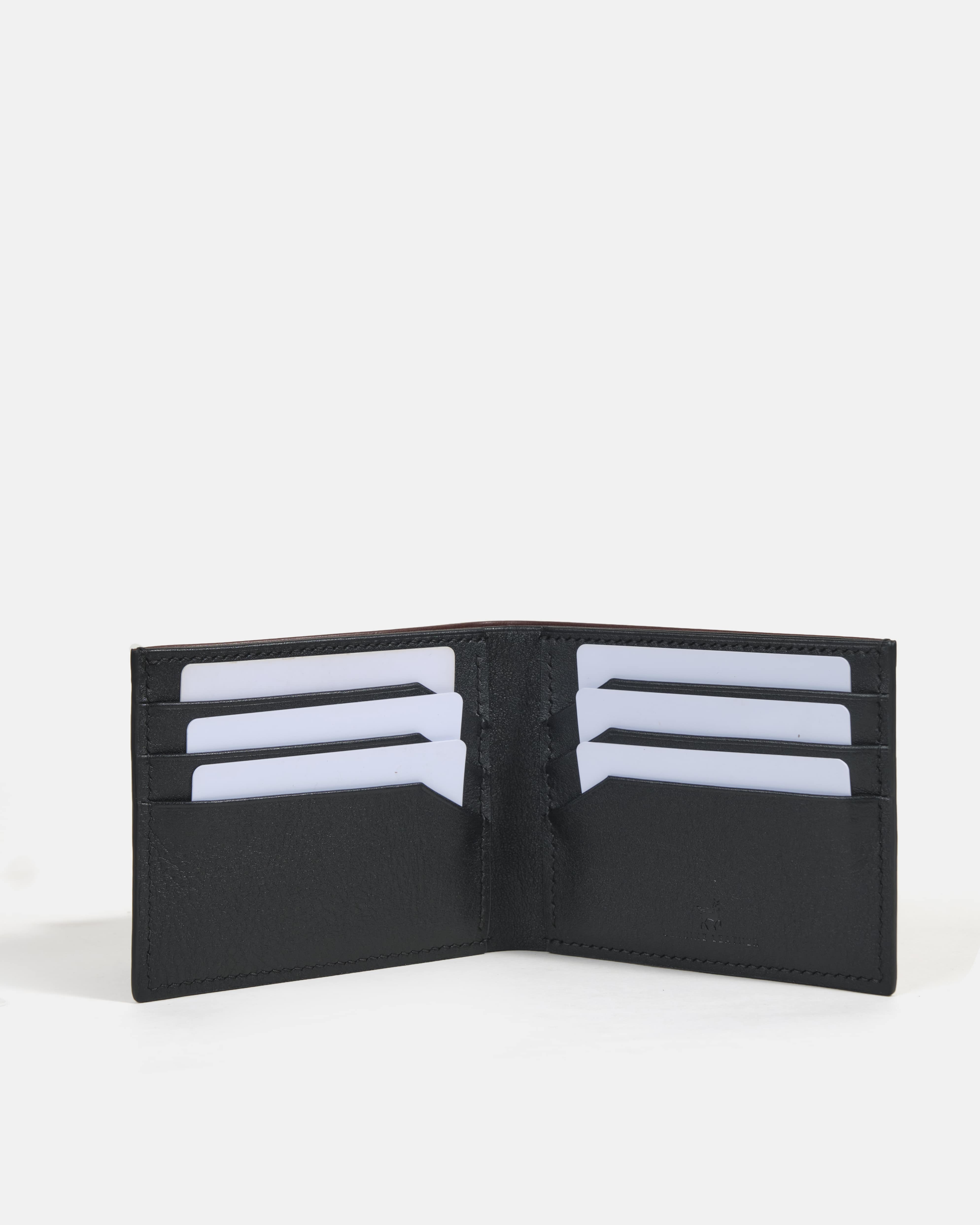 Ví Da Nam Gập Đôi (2 Dáng) Leonardo Hugo Wallet, da Vachetta bền bỉ