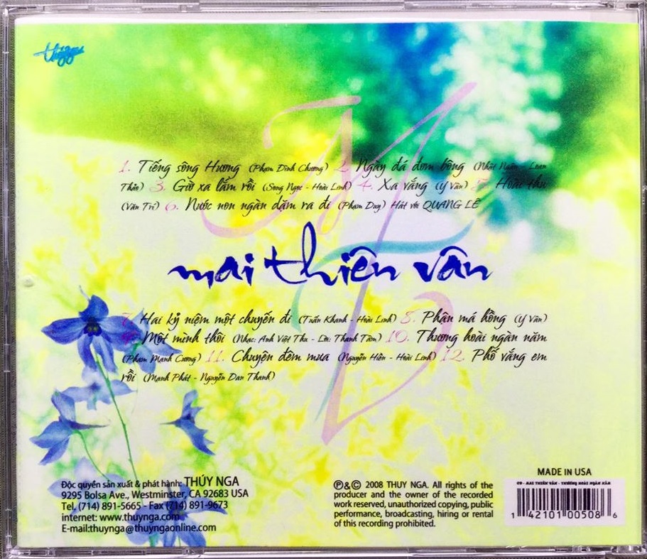 [MDCD] Bộ 3 Đĩa CD Mai Thiên Vân Chọn Lọc
