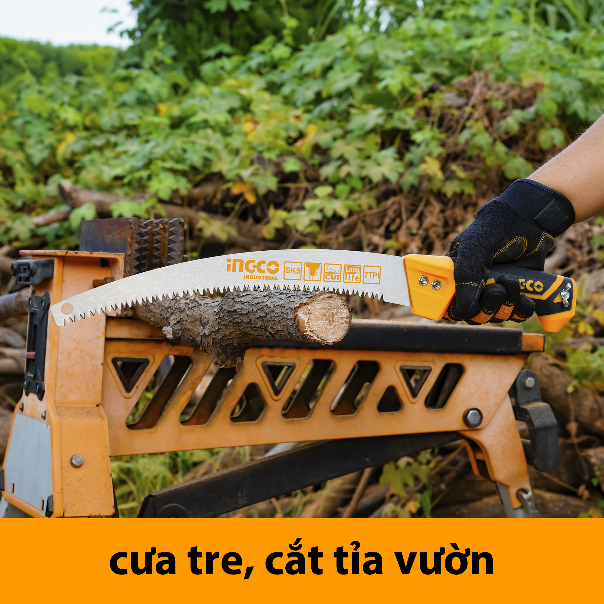 INGCO HPS3308 Cưa cành cầm tay lưỡi cong
