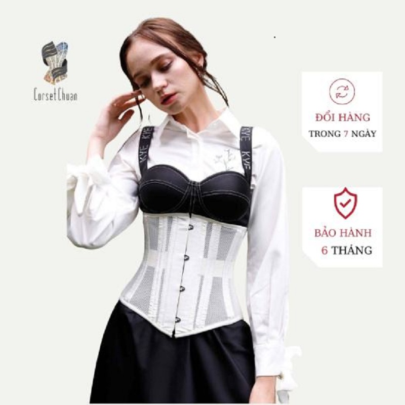 Gen Nịt Bụng  Corset Chuẩn 25 Khung Xương