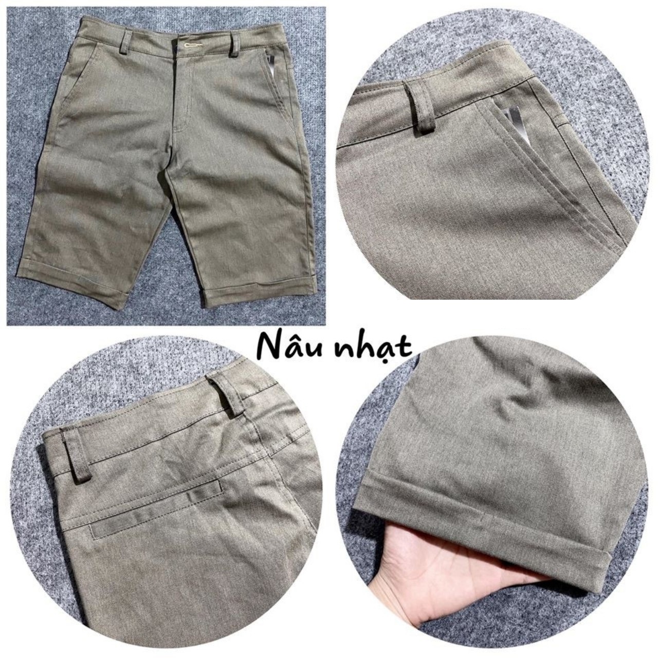 [HCM]Quần Short Nam Kaki Form Ôm Co Giãn
