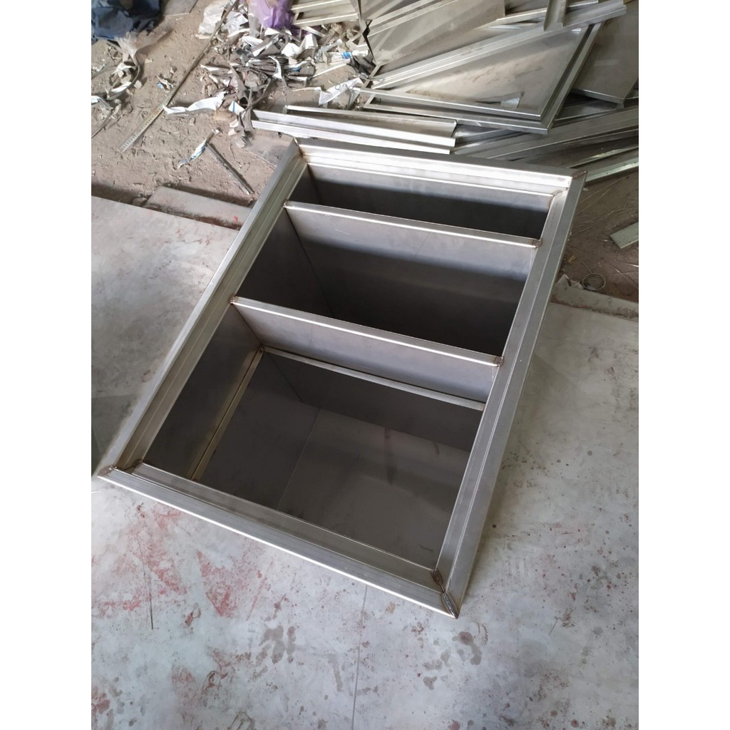 Bể Tách Mỡ Chất Liệu Inox Loại 50 Lít - Bẫy Mỡ
