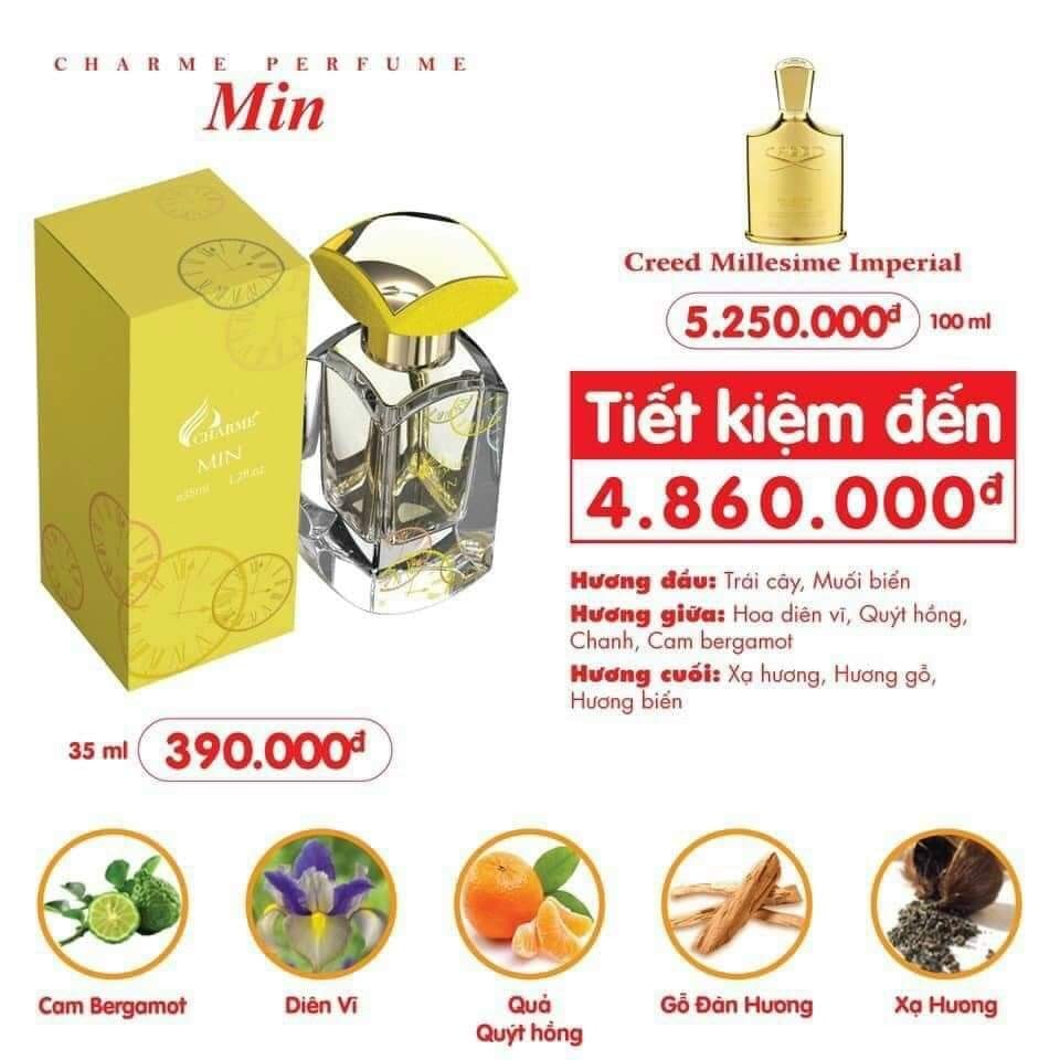 [HCM]Nước hoa nữ Cha.me Min (35ml)