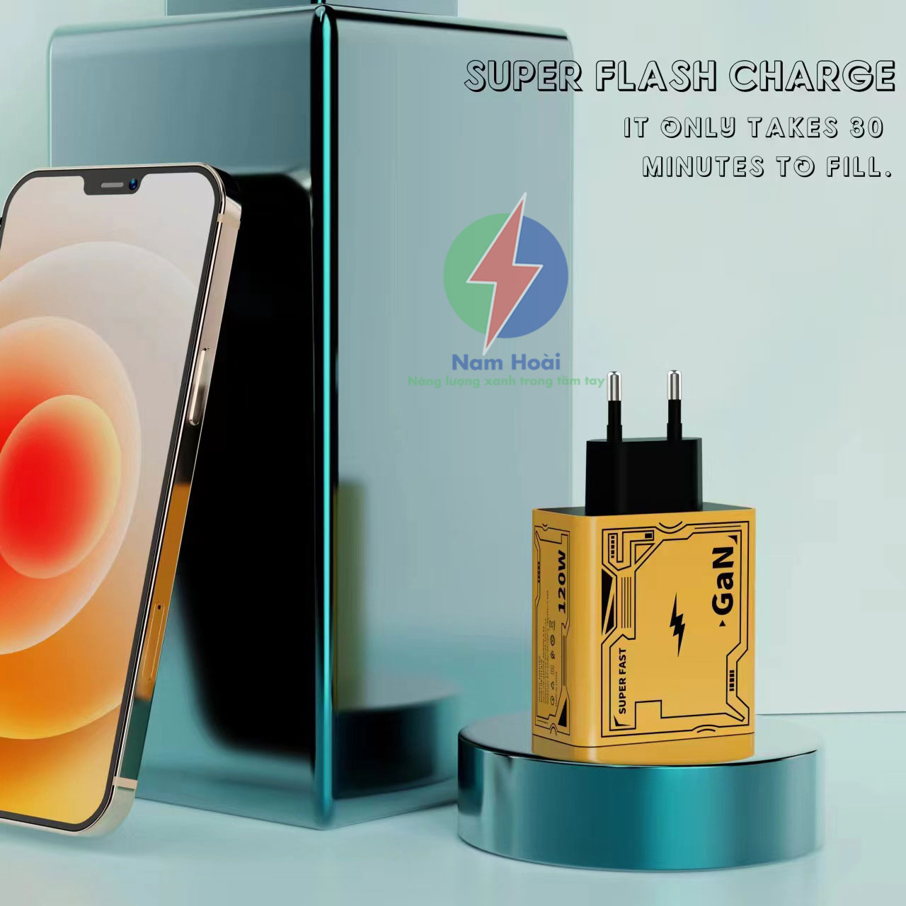 Cốc Sạc Nhanh SUPER FAST 120W GaN SUPER PD,TURBO