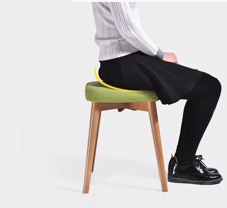 Ghế Đôn Mặt Đệm Xanh Cốm