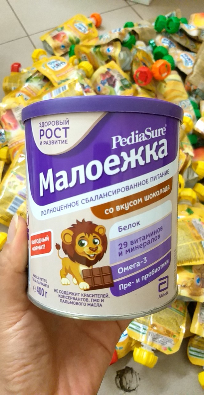 (Chuẩn + bill) Sữa bột Pediasure Nga 400g( vị cacao )