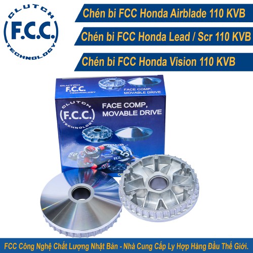 B chén bi nồi trước dành cho xe honda ab 110, air blade 110, lead 110, vision cũ, scr chính hãng fcc