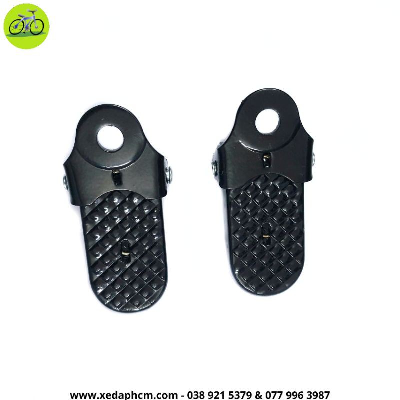 [HCM]Gác để chân gấp xe đạp thép sơn màu đen