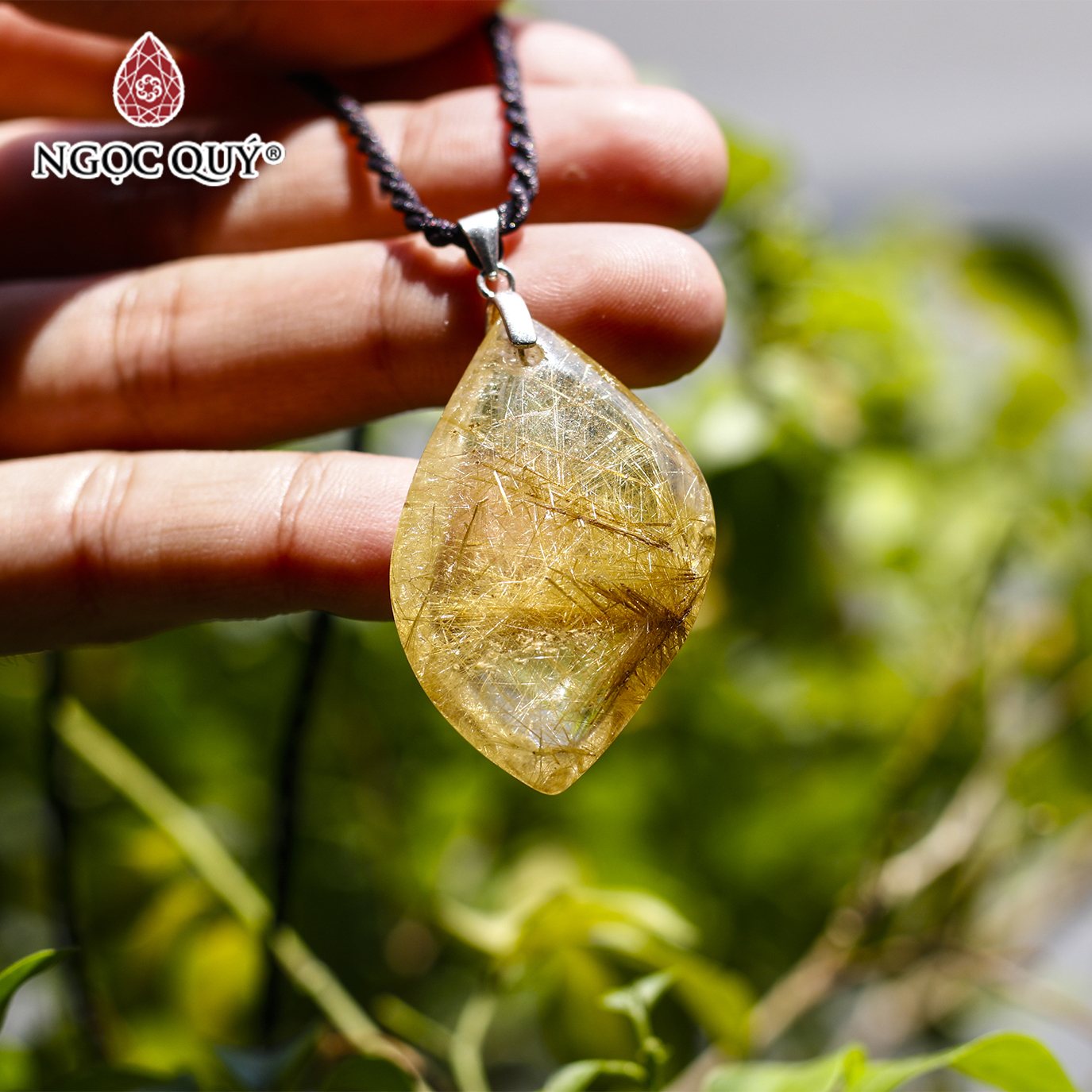 [HCM]Mặt dây chuyền thạch anh tóc - Ngọc Quý Gemstones
