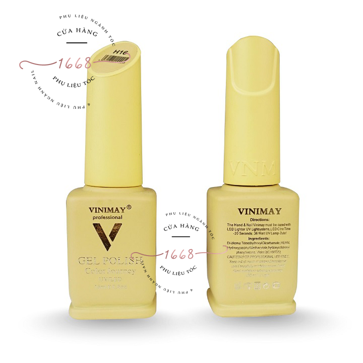 Sơn gel vinimay màu vàng lẻ chai 15ml