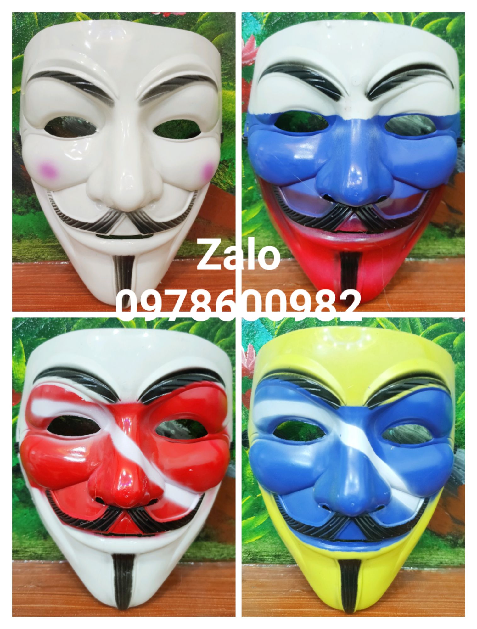 Mặt nạ hacker Anonymous trung thu halloween hóa trang