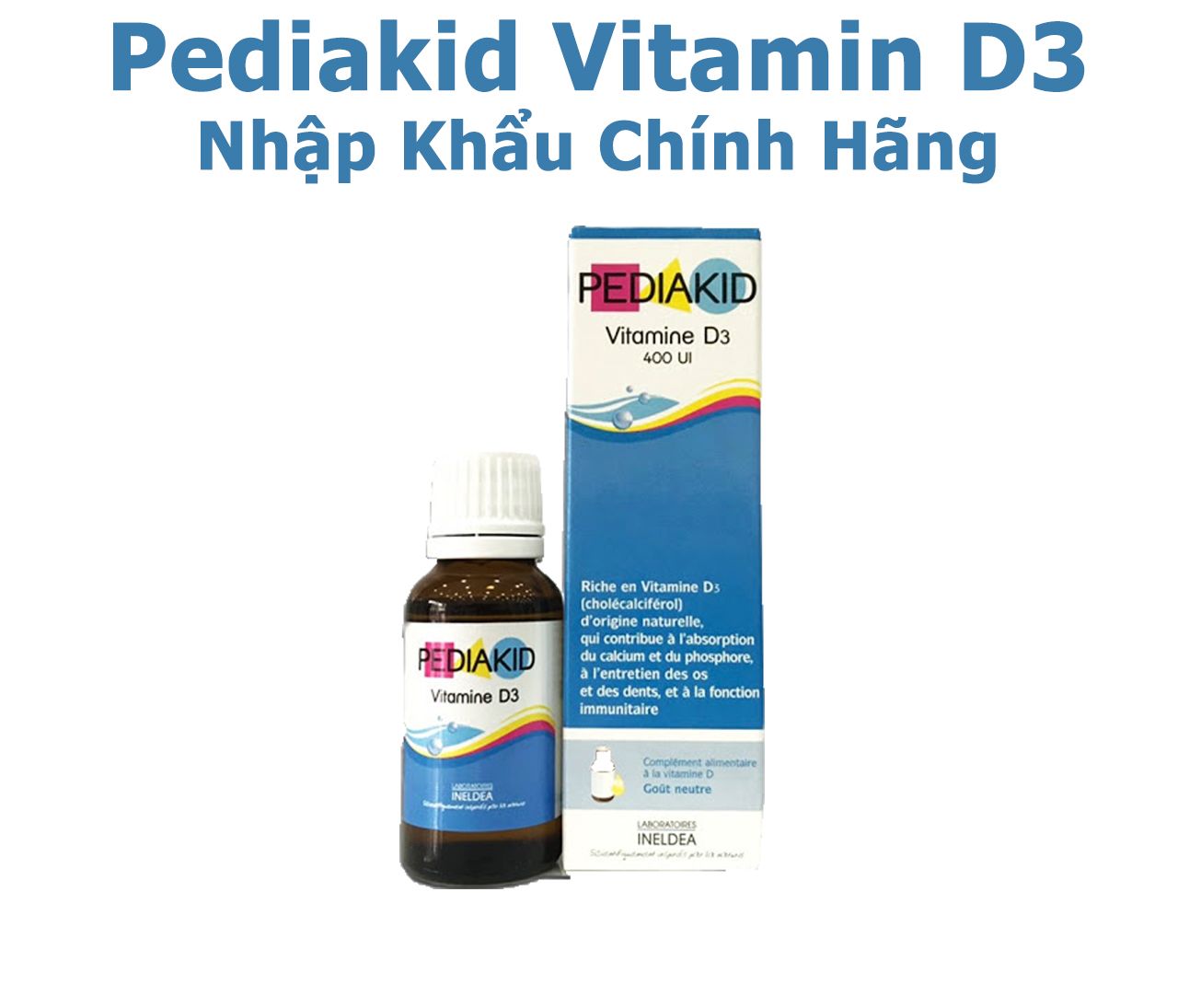Pediakid Vitamin D3 Cho Trẻ Sơ Sinh Lọ 20ml