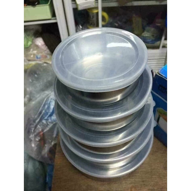 BỘ 5 BÁT INOX CÓ NẮP ĐẬY