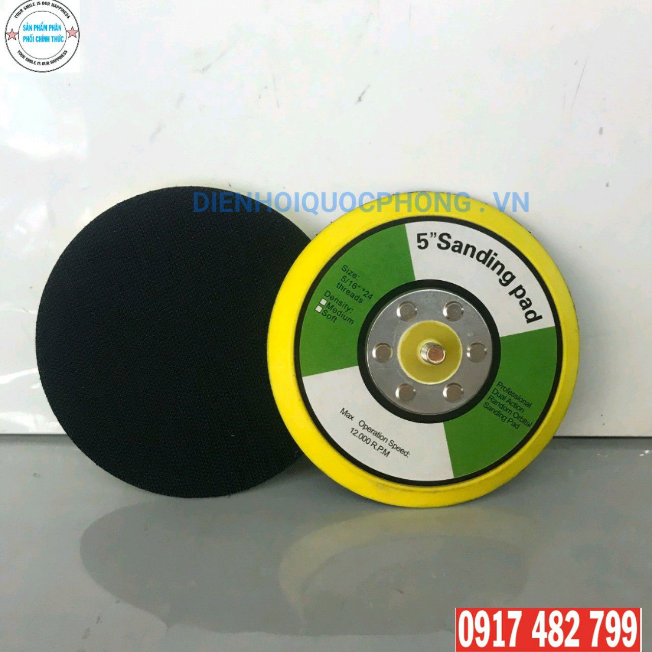 [HCM]ĐẾ CHÀ NHÁM HƠI 5 INH 125mm
