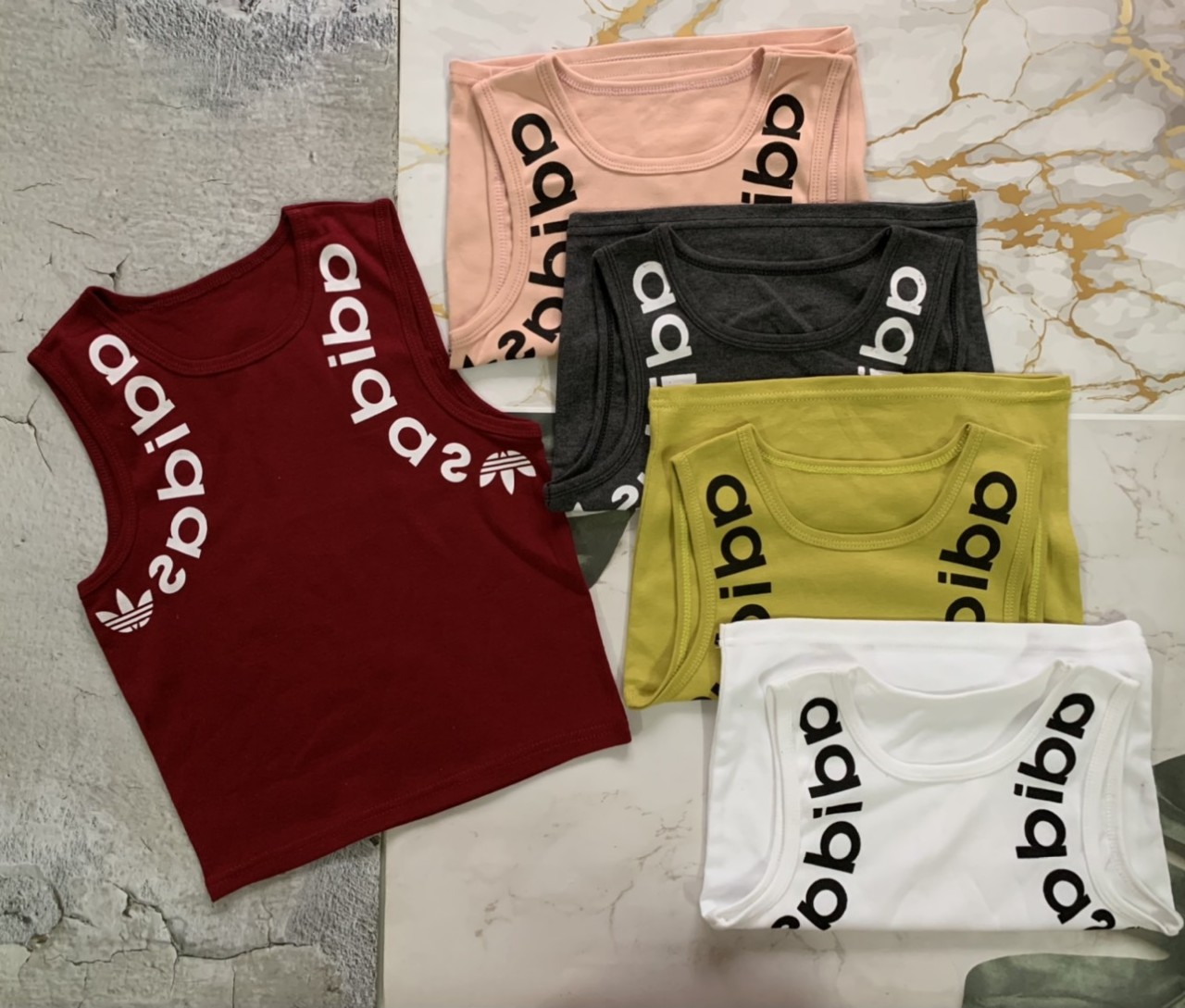 Áo thun ba lỗ ngược - áo sát nách crotop nữ