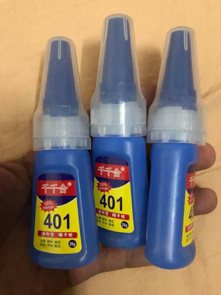 Keo 401 Dán Móng Đính đá Cực bền cực chắc chắn - Lẻ 1 Chai