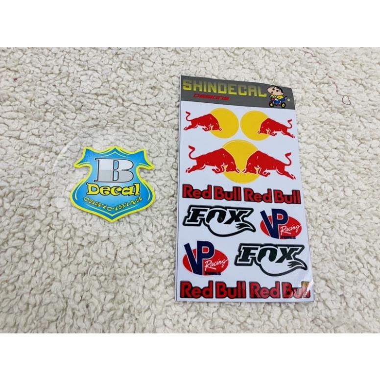 Tem logo sticker redbull