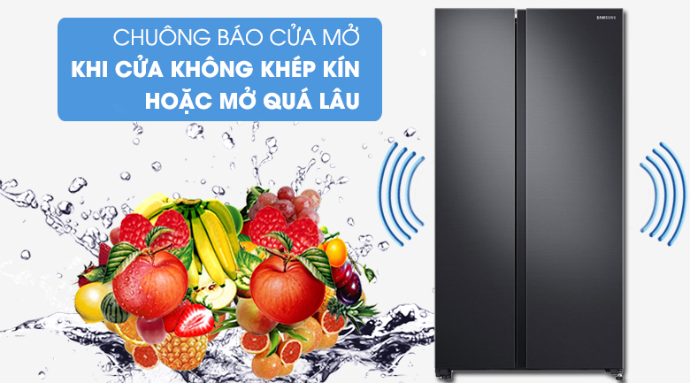 [TRẢ GÓP 0%] Tủ lạnh Samsung side by side RS62R5001B4/SV 647L (Giá áp dụng giao tại HN, HCM& các tỉnh liên hệ shop)