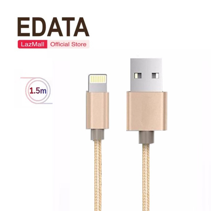 Cáp sạc dây dù Mokis chân Lightning siêu bền dài 1.5M cho iPhone/iPad ( Vàng )
