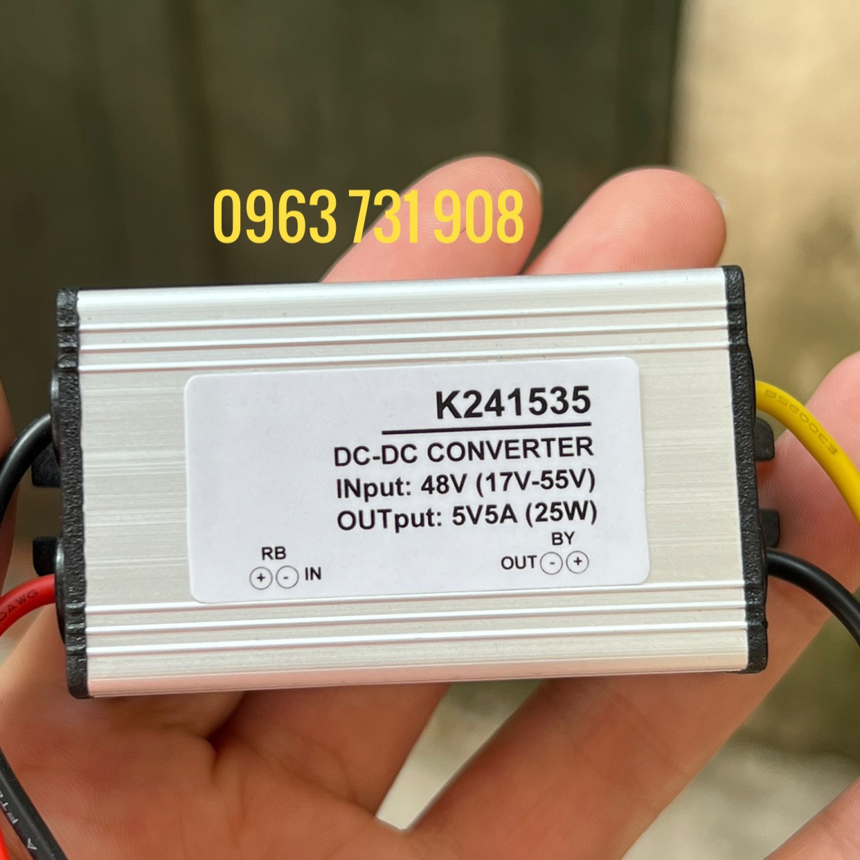 Mạch hạ áp điện dc 48v xuống điện dc 5v chống nước