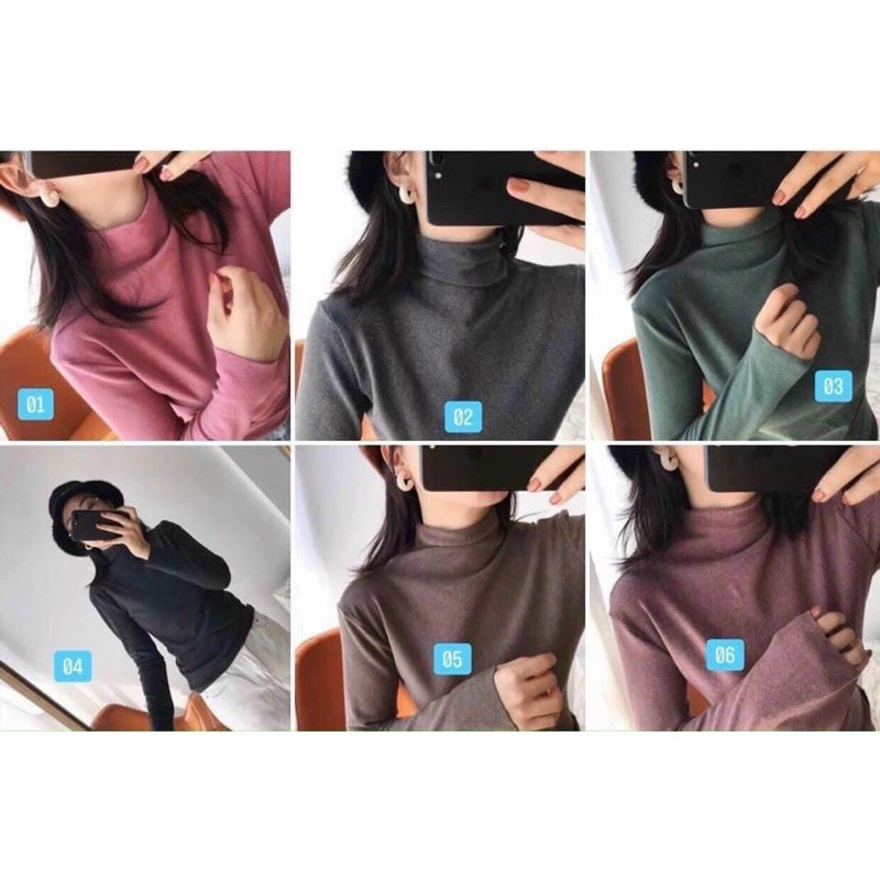 ÁO GIỮ NHIỆT NỮ CỔ CAO 3 PHÂN MOTIE