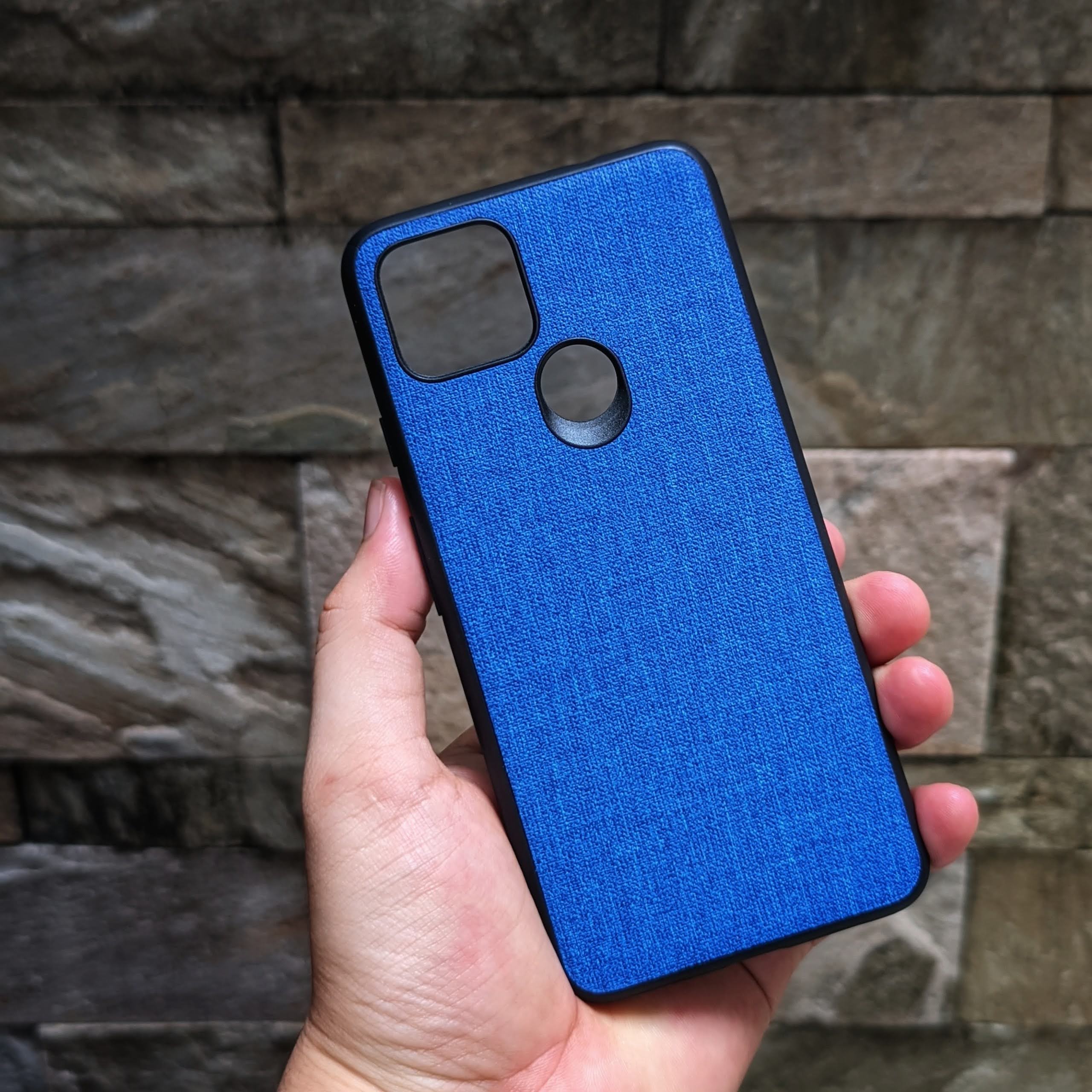 [HCM]Ốp Lưng Google Pixel 4a 5G Vân Vải Jean 1 Màu
