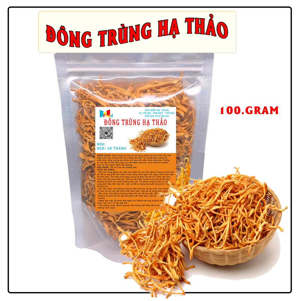 ĐÔNG TRÙNG HẠ THẢO 100GRAM