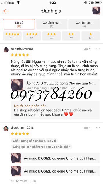 Áo ngực Bigsize ngực 90 đến 130cm