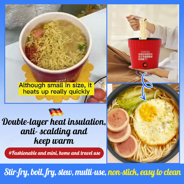 aomulei Mini Cooker Cooking Noodles Integrated Non-stick Pot