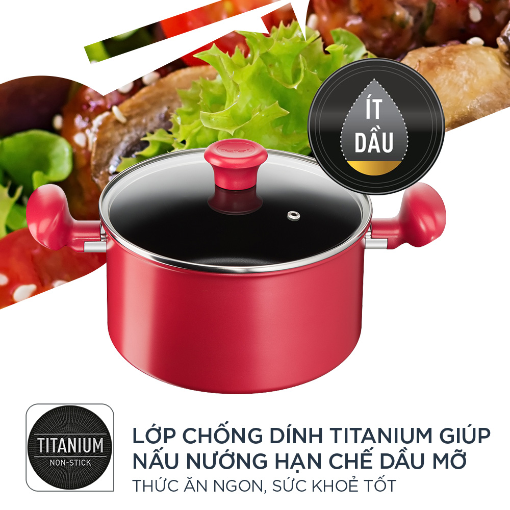 Nồi Tefal chống dính dùng cho bếp từ - So Chef 22cm