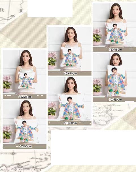 [Có sẵn] Gối ôm Tiêu Chiến Xiao Zhan 35*35cm