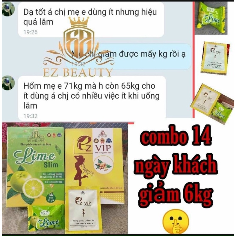 Combo giảm cân Ezvip hộp 10 gói