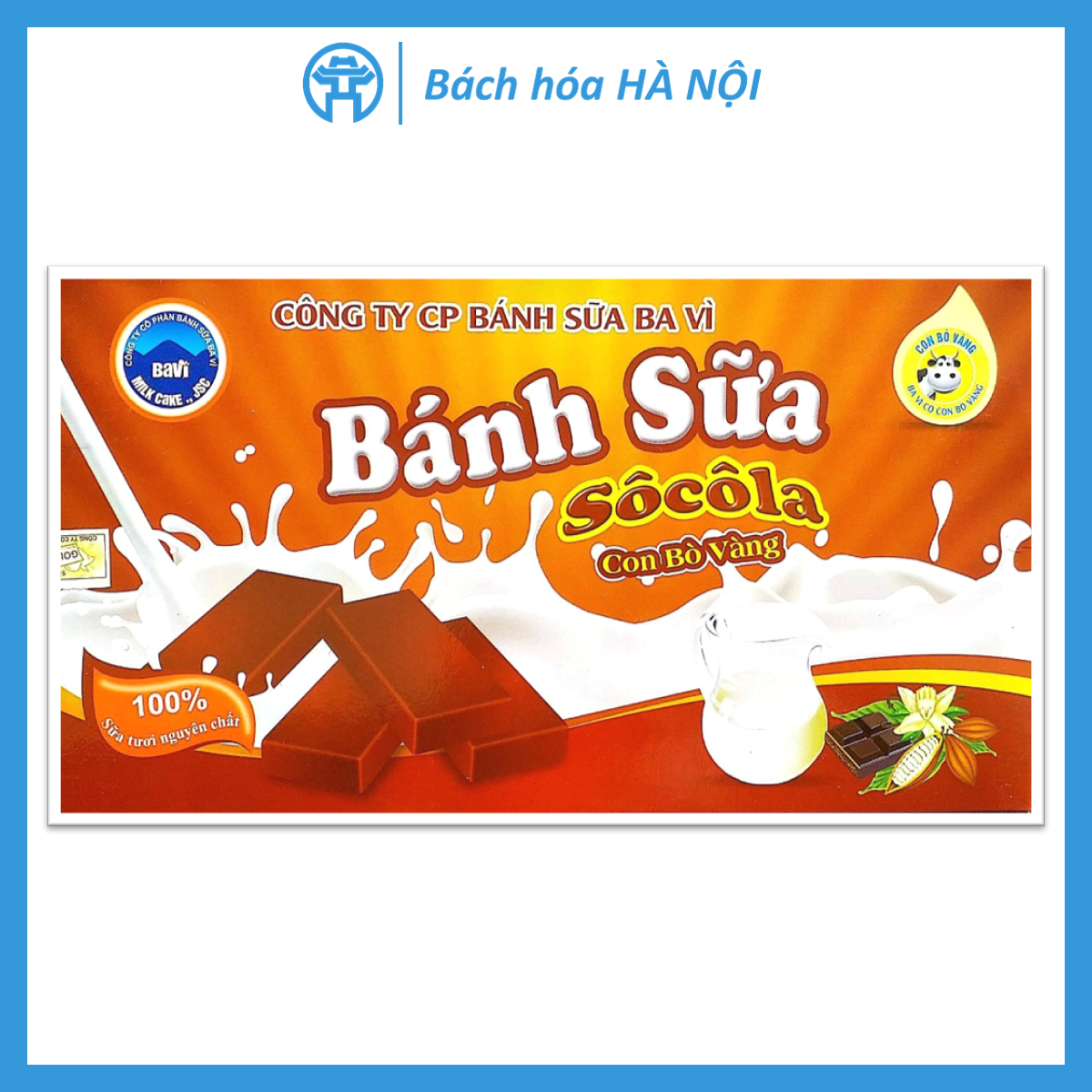Bánh Sữa Socola Con Bò Vàng Ba Vì 170g