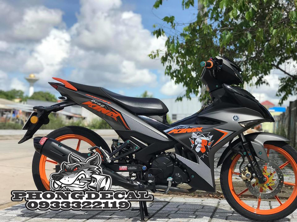 Tem Rời Exciter 150 King Drag Cam Đen