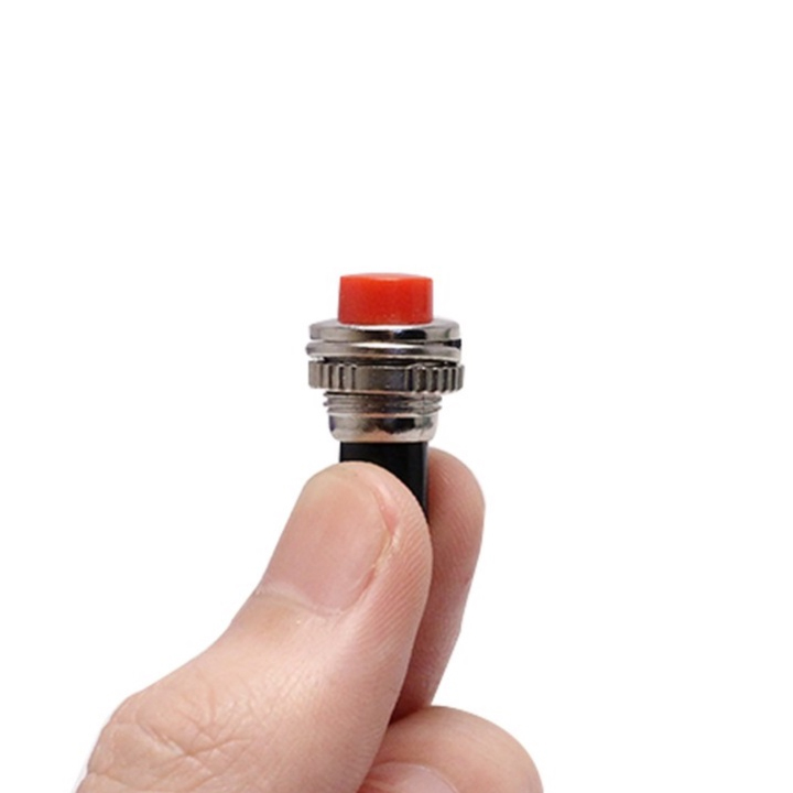 Nút Nhấn Đề Vỏ Sắt Nhấn Nhả 10mm
