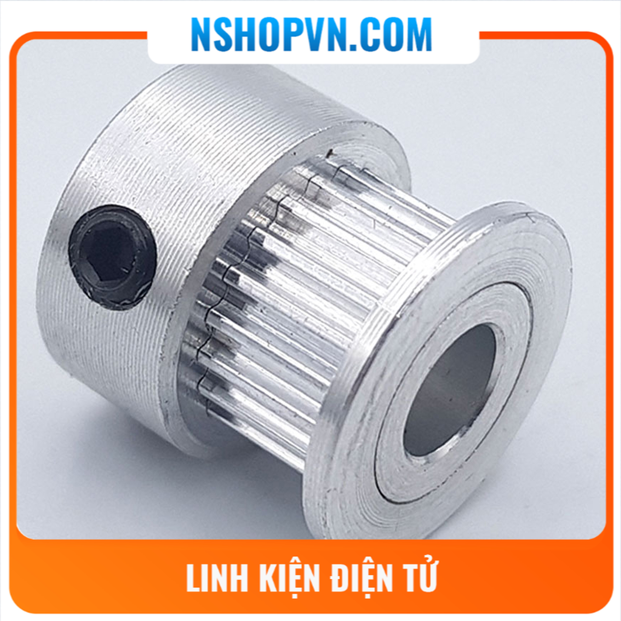 Puly GT2 20 răng trục 6mm