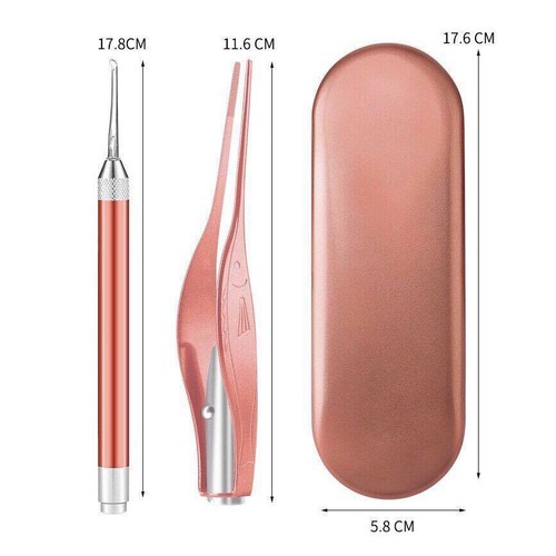 BỘ DỤNG CỤ LẤY RÁY TAI CÓ ĐÈN INOX