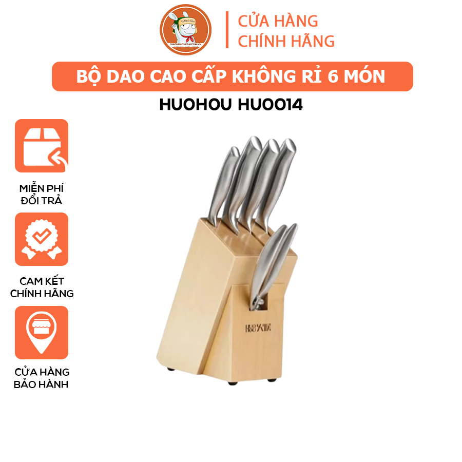 Bộ dao cao cấp 6 món Huohou HU0014