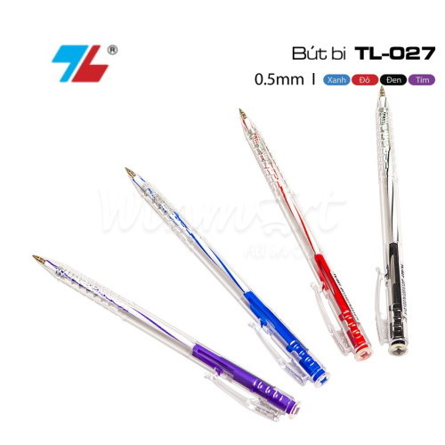 Bút Bi TL027 ( Combo 10 chiếc - 20 chiếc ) , xanh-đen-đỏ