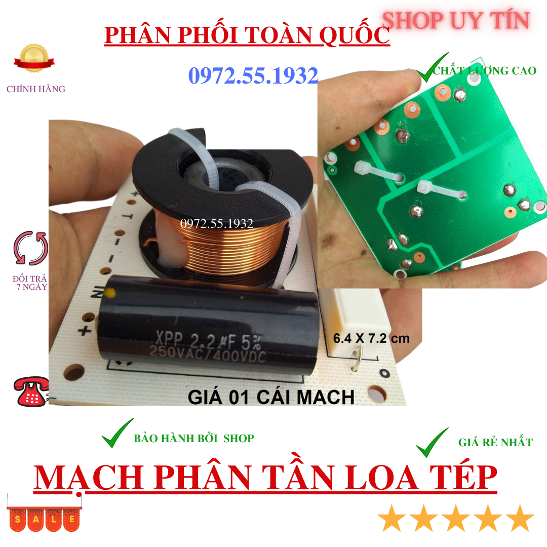 Mạch bảo vệ cho loa tép - giá 1 chiếc