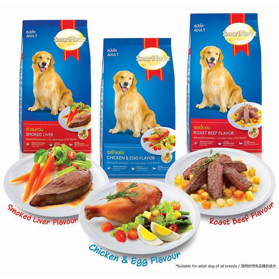 [400g] Hạt SmartHeart cho chó trưởng thành - Bò nướng