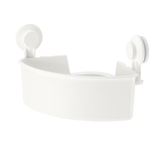Giỏ góc hút chân không nhà tắm tisken ikea - trắng
