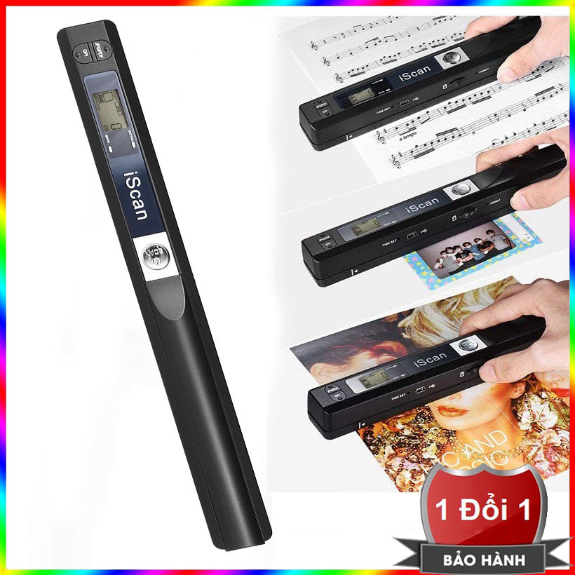 Máy scan màu di động độ nét cao iscan 900DPI - Máy scan cầm tay cao cấp - Máy quét tài liệu iScan mini cầm tay - Máy scan màu cầm tay di động
